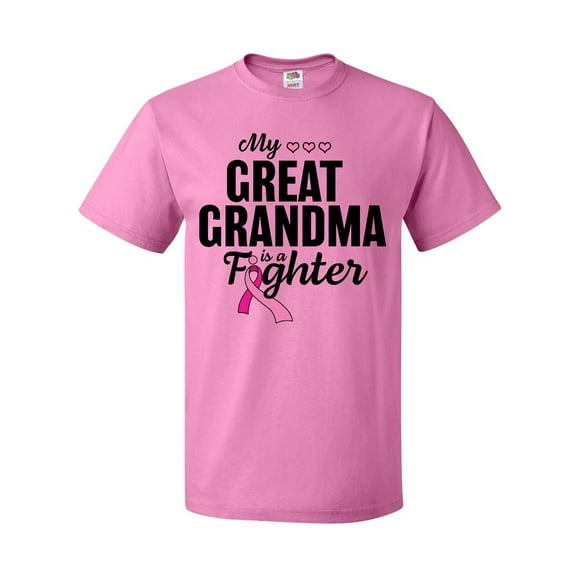 Inktastic Breast Cancer Awareness My Great Grandma is a Fighter T-Shirt