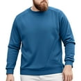 thumbnail image 3 of Chiccall Mens Big Tall Sweatshirt Oversized Crew Neck Long Sleeve Pullover, 3 of 7