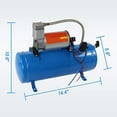 thumbnail image 6 of JDMSPEED New 150PSI DC 12V Air Compressor with 6 Liter Tank 1.6 Gallon For Train Horns Motorhome Tires, 6 of 7