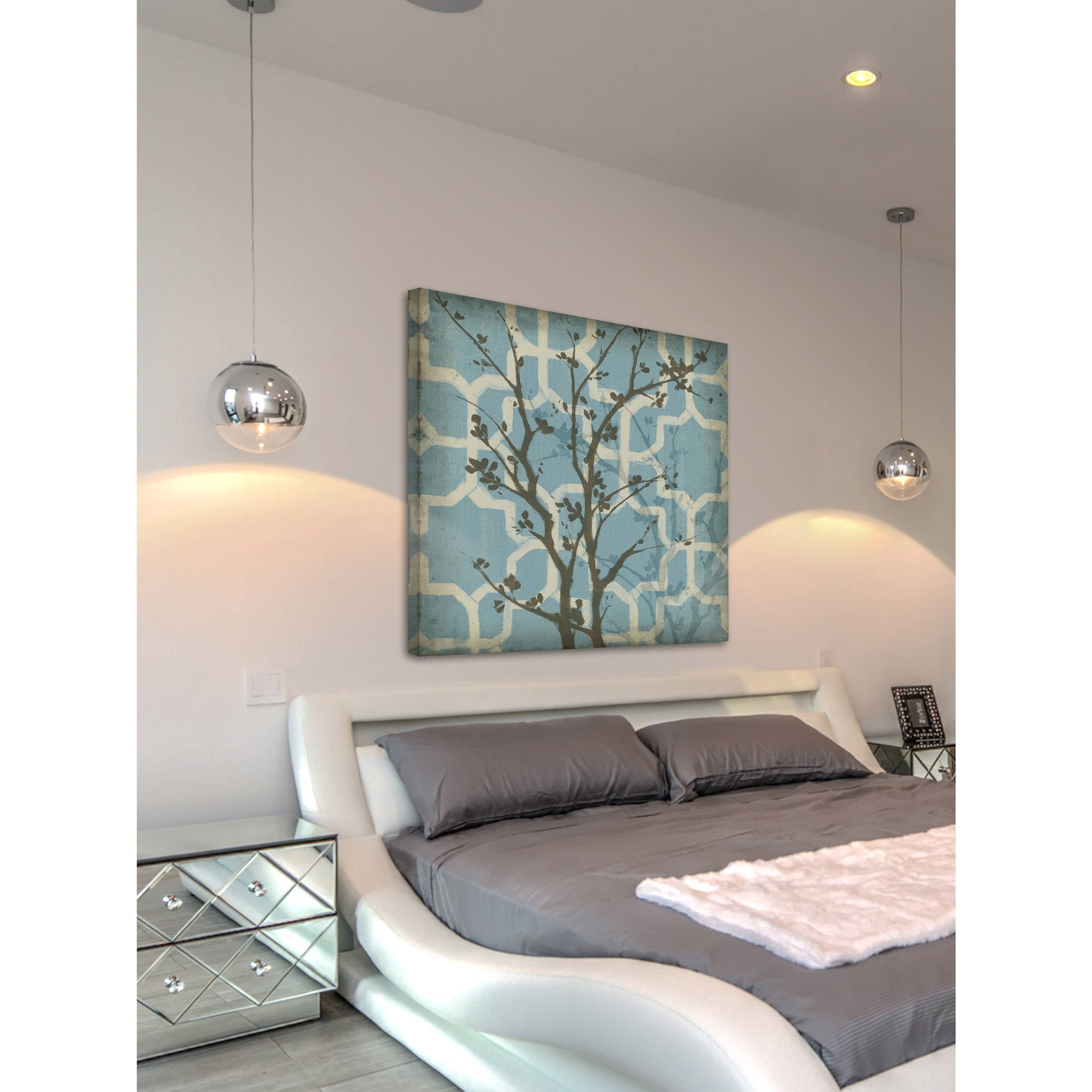 Marmont Hill "Silhouette & Pattern I" Painting Print on Wrapped Canvas