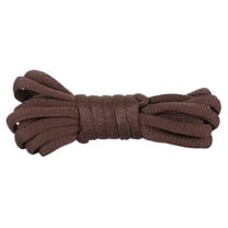 Santimon 2 Pairs Oval Cotton Shoelace for Canvas Sneakers Boots Athletic Shoes 47" Brown