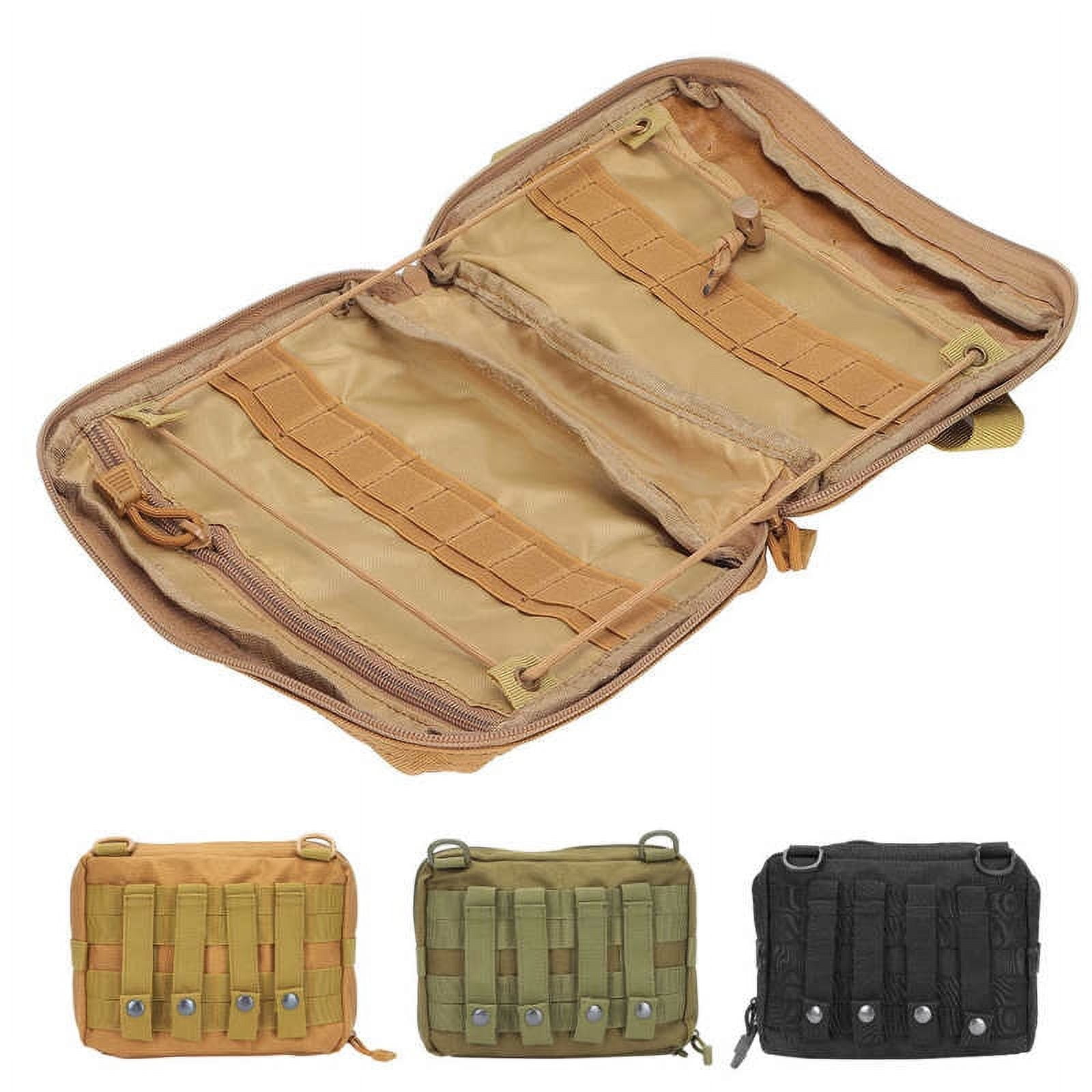 HMSHA Camping Survival Pouch Military Molle Utility Tactical Medical Kit EDC Pack Hiking Hunting Emergency First Aid Waist Belt Bag