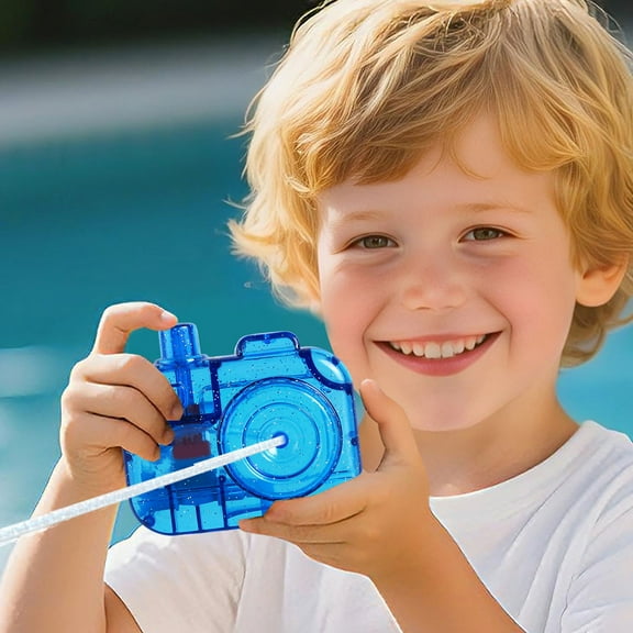 Gqtwoy Camera Water Gun - Portable Press and Spray Water Toy, Fun Summer Outdoor Play, Beach and Pool Water Shooting, Ideal for Birthday, Christmas, Halloween Gifts, Trick and Prank Toy