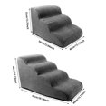 thumbnail image 6 of Dog Stairs for Small Dogs, 3-4-Step Dog Ramp for Bed , Dogs Steps for Bed, Couch, Pet Stairs with Non-Slip Bottom Design, Cat Scratching, High Density Foam Portable Pet Steps, 6 of 9