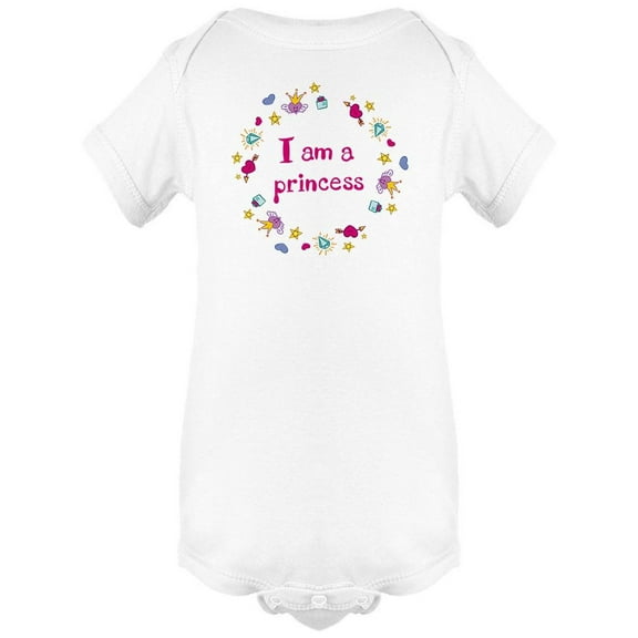 I Am A Princess Quote Bodysuit Baby's -Image by Shutterstock