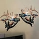 thumbnail image 5 of Adornos de pared de astas de pato salvaje de hierro forjado, artesanías de metal modernas, 5 of 6
