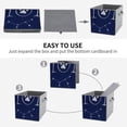thumbnail image 4 of Set of 6 Collapsible Oxford Fabric Storage Cubes with Handles, Foldable Closet Organizer Bins for Clothes, Toys, Shelves, Home & Kitchen Celestial Map 'MOM' Letters, 4 of 7