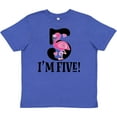 thumbnail image 3 of Inktastic 5th Birthday Flamingo 5 Year Old Girl Youth T-Shirt, 3 of 5