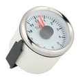 thumbnail image 3 of Dash Hourmeter, Red Backlight Car Clock Watch 0-12 Hours Anti Fog Silver Frame DC9-32V  For Ships Construction Machinery White Dial Silver Frame, 3 of 8