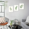 thumbnail image 4 of Canvas Wall Art Modern green plant series Wall Art Prints Watercolor green leaves poster and print canvas oil painting Wall Prints Framed for Bathroom Living Room Home Office Kitchen Wall Décor, 4 of 6