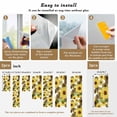 thumbnail image 6 of Spring Flowers Window Privacy Film, Farmhouse Botanical Brown Yellow Daisy Static Cling UV Sun Blocking Heat Control Window Tint Day and Night, Non-Adhesive One Way Privacy Cover 17.7''x39.3'', 6 of 7
