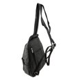 thumbnail image 4 of Silver Fever Leather Backpack Medium Size Top Entry Black_Textured, 4 of 5