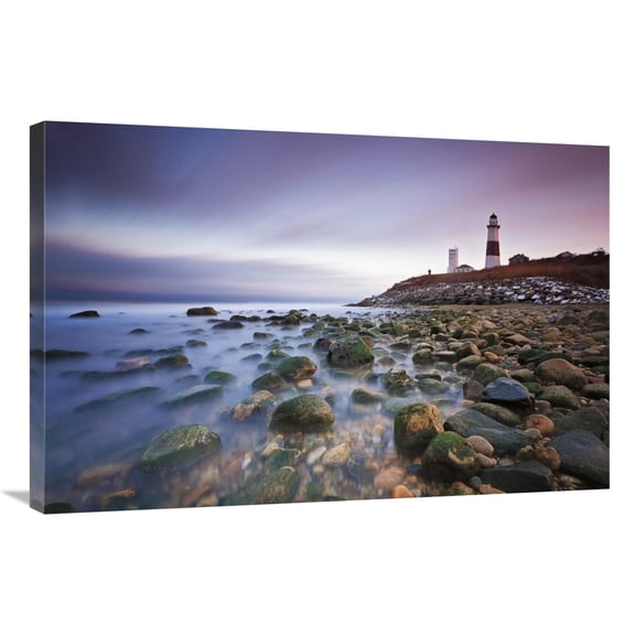Global Gallery's 'Montauk Point Sunset' By Katherine Gendreau Stretched Canvas Wall Art