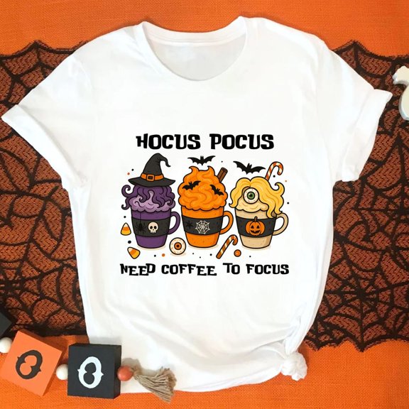 Hocus Pocus I need Coffee T-shirt, I Smell Children Coffee Shirt, Hocus Pocus Coffee Shirt, I Need Coffe To Focus Shirt All Size S-5Xl