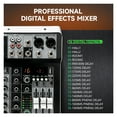 thumbnail image 5 of Mixer Sound 2x Mono Stereo Input 4 Channel Digital Mixing Console For DJ Studio Sta Performance, 5 of 6