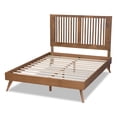 thumbnail image 4 of Baxton Studio Takeo Mid-Century Wood Platform Bed, Queen, Ash Walnut, 4 of 11