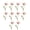 Color:White powder WHITE, variant on 10Pcs Realistic Artificial Iris Flower 17.7Inch For Vase Flower Arrangements Wedding Table Centerpieces Home Decoration