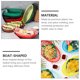 thumbnail image 2 of 12 cestas de plástico para patatas fritas, cestas de almacenamiento con forma de barco y bandeja para aperitivos de frutas., 2 of 5