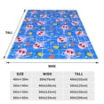 thumbnail image 3 of Sikiie Tropical Jellyfishes Ultra-Soft Micro flannel Blanket Luxury All Seasons Warm Blanket for Bedding Sofa and Travel (4 sizes)-60"x50", 3 of 7