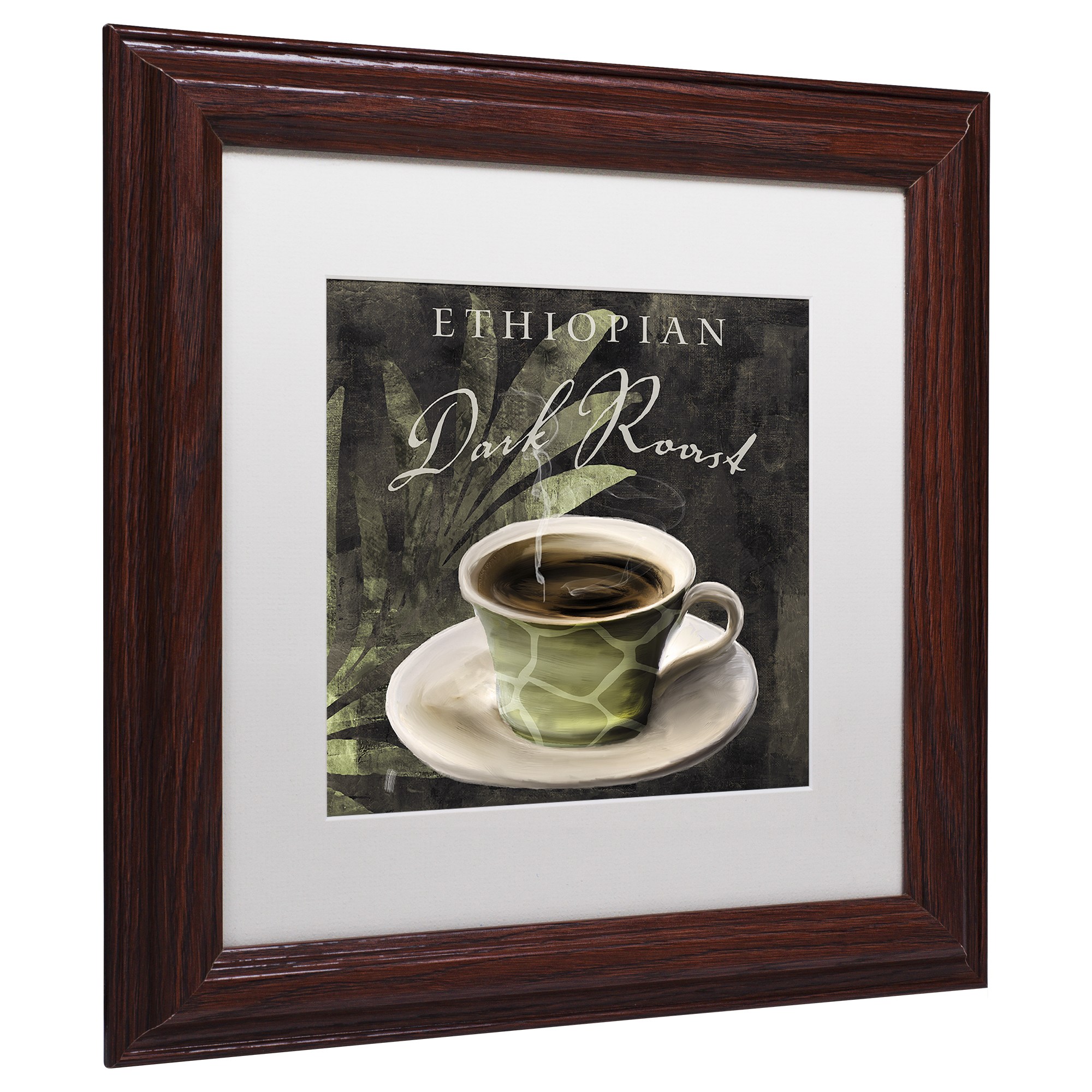 Trademark Fine Art "Afrikan Coffee III" Canvas Art by Color Bakery White Matte, Wood Frame