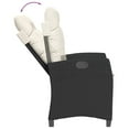thumbnail image 3 of vidaXL 7 Piece Garden Dining Set with Cushions Black Poly Rattan, 3 of 5