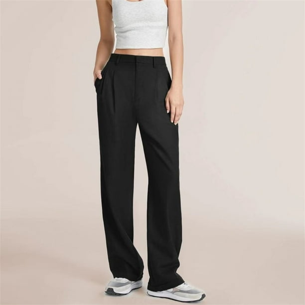 Pantalon Negro Mujer VIOPY Pantalones Pierna Ancha Mujer Casual