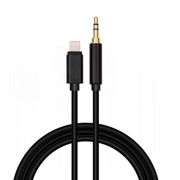1M Black TPE Audio Cable with Corrosion-Resistant Alloy 3.5mm Connectors - Portable, Lightweight Auxiliary Cord for iPhone 8, iPad, Smartphones, Tablets, Computers, MP3 Players - Ideal for Office,