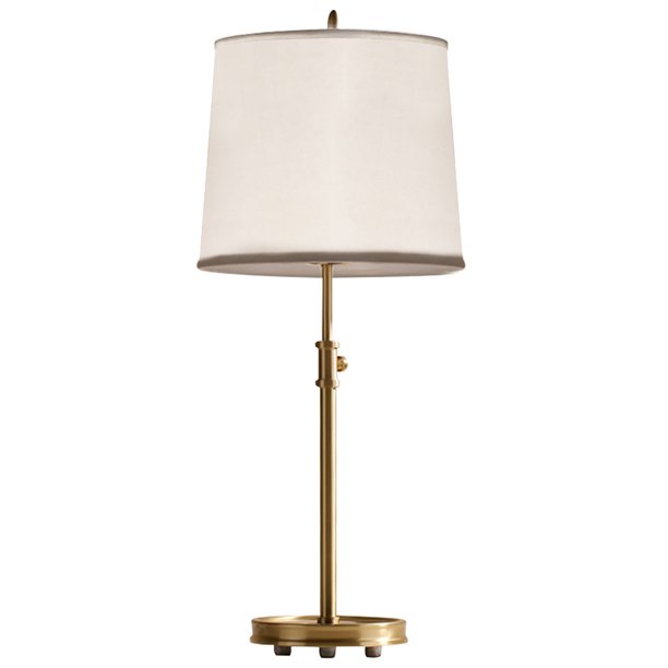 Lámpara de mesa Worallymy luz de escritorio de lino iluminación de cabecera de dormitorio de cobre ajustable enchufe de EE. UU. Worallymy JD735811163