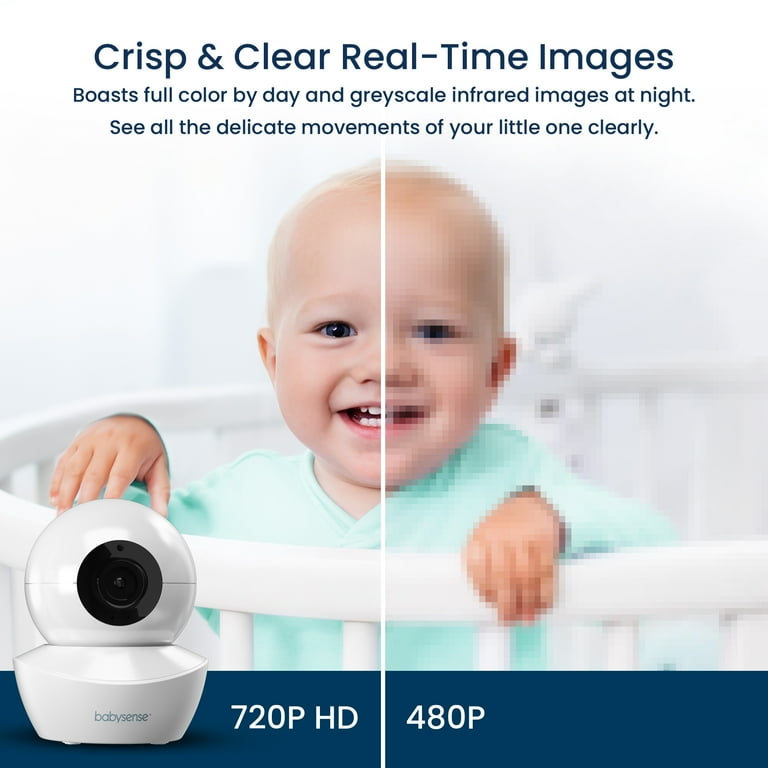 Babysense 1080p Full HD Split-Screen Baby Monitor - 2 Cameras