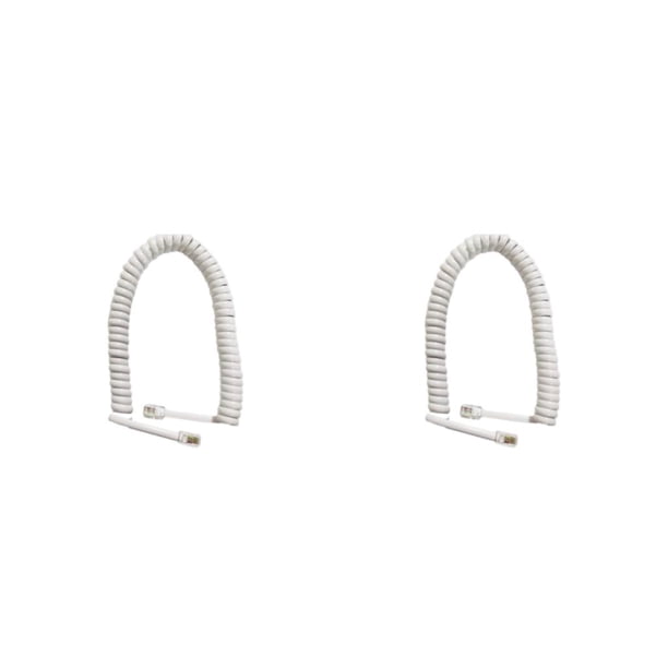 Seitruly Cable telefónico confiable - PVC y PP para una amplia aplicación Accesorios para teléfonos Suministros telefónicos blanco 4 blanco 4 núcleos 2 metros 2piezas