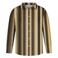 thumbnail image 5 of RXIRUCGD Chemise à Manches Longues Ajustée à Rayures Imprimées pour Homme, Multicolore, Taille : TG, 5 of 5