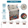 thumbnail image 6 of 4th of July Table Runner 90 Inches, Red Blue Independence Day Floral Star Rustic Bed Runner Dresser Scarves Tabletop for Indoor Outdoor Parties/Ceremony/Banquet, 13" x 90", 6 of 9