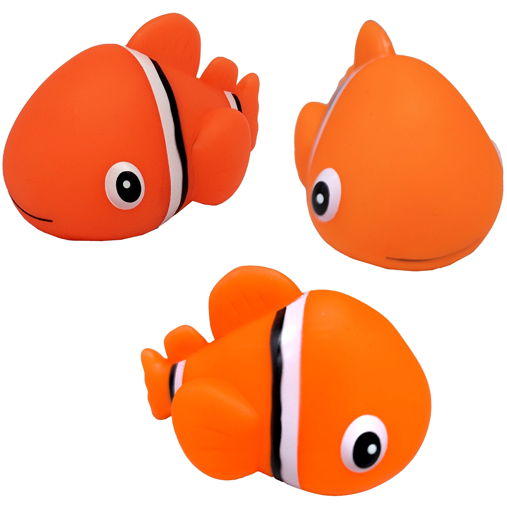 RIPLE: LED Light Up - Pal - 1pc Assorted Style - Duck, Shark Or Clownfish - Character Pool Toy, Floating Water Buddies, Bath Play, Auto Light, Kids 3+