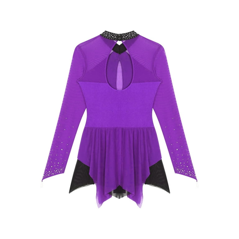 dark purple figure skating dresses New Figure Skating Dress, Figure Skating Dress For Competition C0946