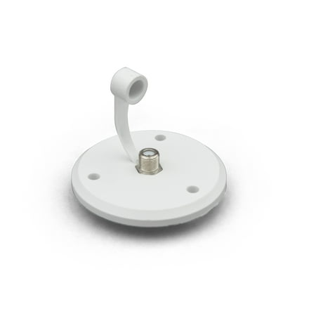 RV Camper Coaxial Antenna /Cable TV Plate Small Jack Cover Polar White PN 94318