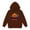 Brown, variant on Toddler Boys Girls Long Sleeve Cotton Sweater Trendy Halloween Hoodies Sweatshirt Skeleton Pumpkin Crewneck Cute Ghost Fall Crewneck Hooded
