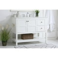 thumbnail image 2 of Elegant Kitchen and Bath 42 inch Single Bathroom Vanity in White, 2 of 8