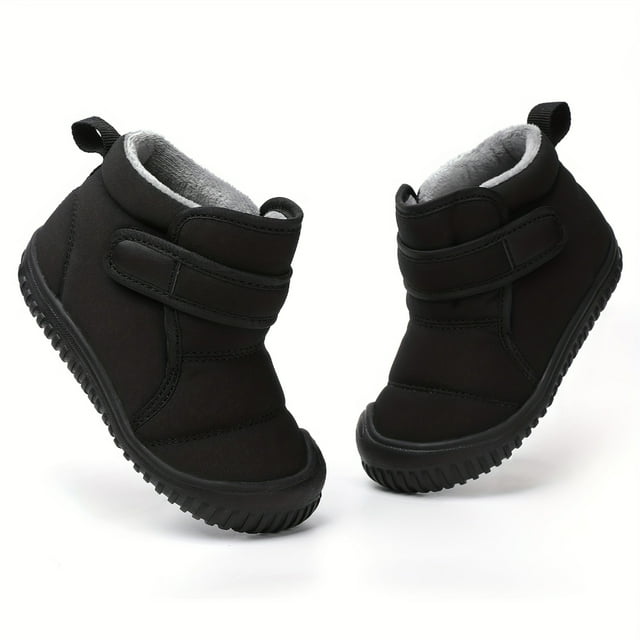 LNGOOR Bottes de Neige CozyKids - Bottes Douces et Chaudes Doublées de Polaire pour Marche en Plein Air Randonnée Automne et Hiver - Bottes Confortables Résistantes à l'Eau Antidérapantes Respirantes et Durables pour Garçon