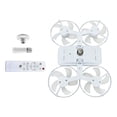 thumbnail image 1 of BotaniNest Drone Style LED Ceiling Fan Light Three Adjustable Color Modes Modern Drone Shaped Ceiling Fan Lamp E27 Lamp Holder Remote Control Extension Rod Suitable For Bedrooms Living, 1 of 6