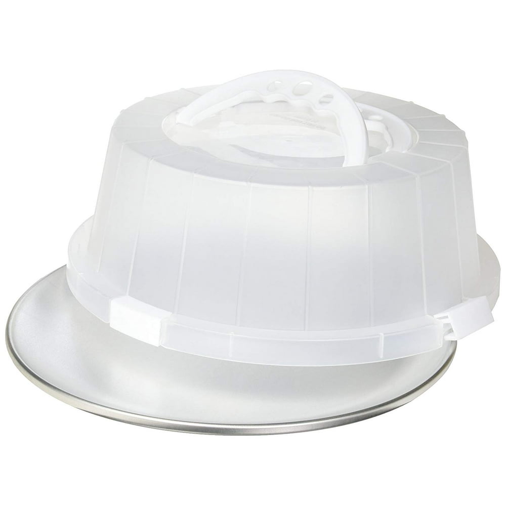 EZ Baker Uncoated Steel Cake and Pastry Bakeware Carrier with Locking