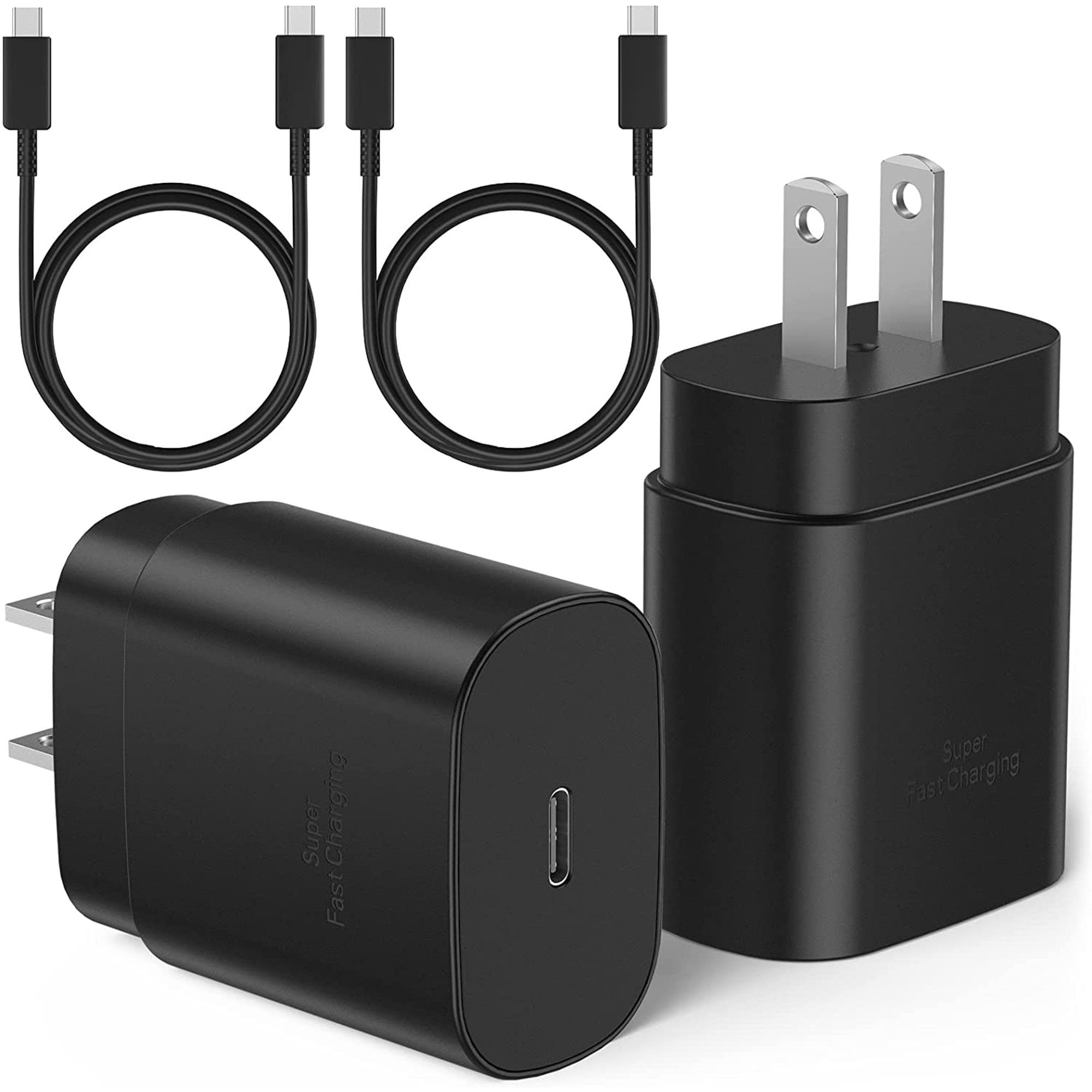 Dazone Type C Fast Charger with Cable (2 Sets) , 25W USB C Wall Charger Block with 3ft Android