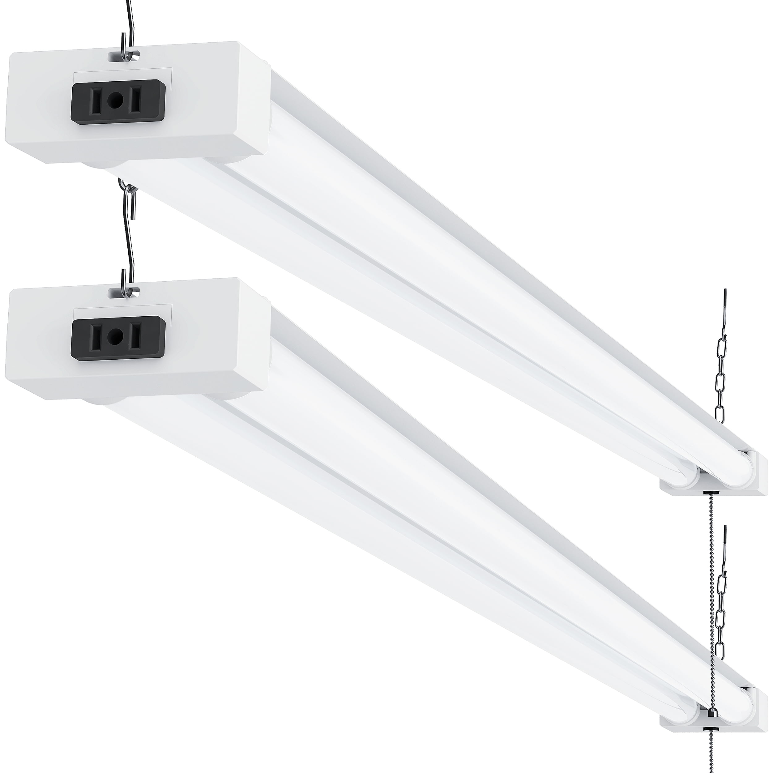 260W 48" LONG 4000K COOL SUNCO SHOP LIGHT UTILITY LED 40W FROSTED 2 PACK