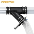 thumbnail image 2 of Conector en Y de recogida de polvo POWERTEC de 2,5 pulgadas para mangueras, paquete de 1, 2 of 7