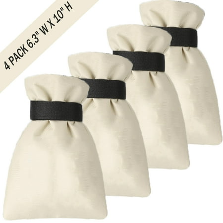 Outdoor Faucet Cover for Winter - Pro 7.1"W x 9.8"H - 4 PACK Outdoor Water Faucet Cover Socks for Winter Freeze Protection Pipe Insulation Reusable Waterproof Insulated Spigot backflow Cover