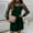 Green, variant on Babysbule Summer Women Dresses Fashion Womens Solid Color Dress See Through Mesh Perspective Long Sleeve Stand-up Collar Dresses