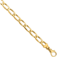 thumbnail image 2 of 14K Solid Yellow Gold 6.5mm Link Chain Bracelet, 2 of 4