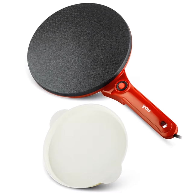 Crepera Electrica Antiadherente Portatil You 24 Cm Color Rojo