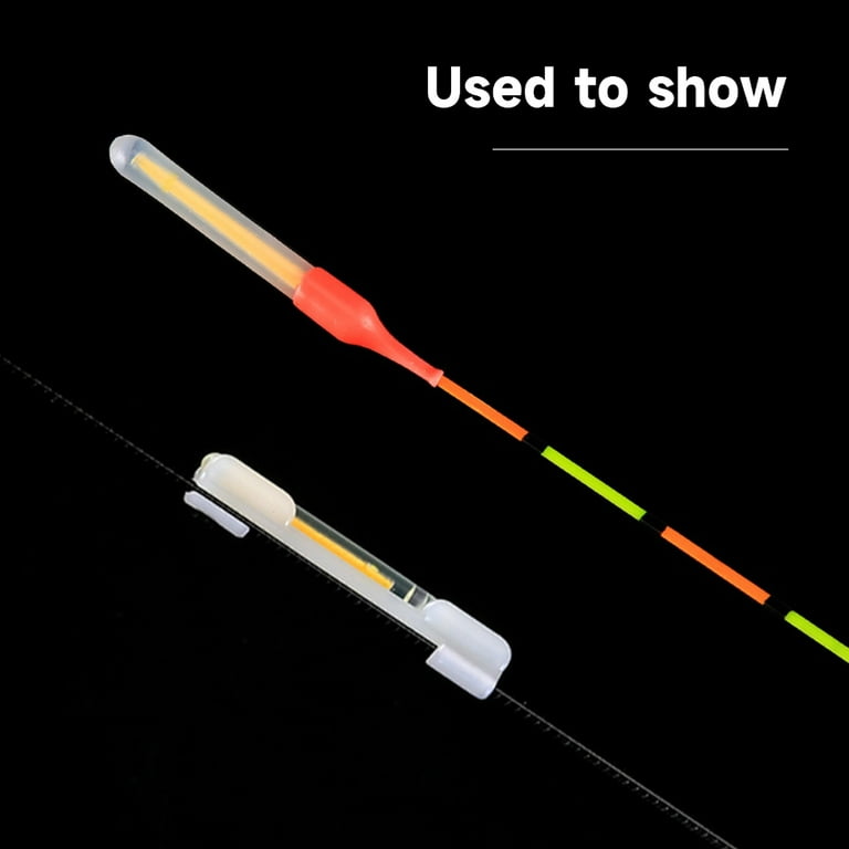 FUJIN Green Dark Luminous Clip On Fishing Rod Tackle Fluorescent Lightstick  Light Sticks Glow Stick Fishing Float