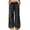 Black women's wide leg lounge pants a1, variant on Cagogo Women's Wide Leg Elastic Waist Lounge Pants with Pockets Plaid Casual Long Trousers Vacation Beach Travel Work Clothes, Red M