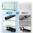 thumbnail image 3 of GloryStar 3-in-1 Soccer Rebounder Net & Goal, Dual-Function Fast Rebound Net and Durable Steel Frame Trainer for Backyard, Field, and Players of All Ages or Skill Levels, 3 of 7